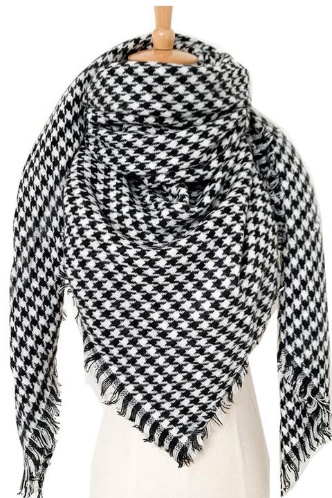 Plaid Imitation Cashmere Scarf