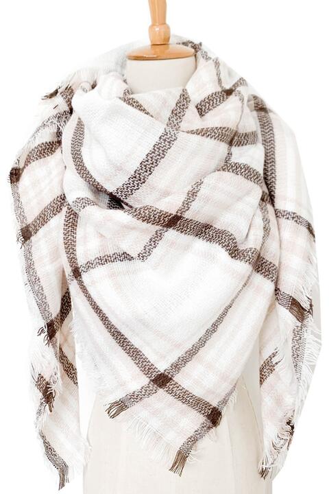 Plaid Imitation Cashmere Scarf